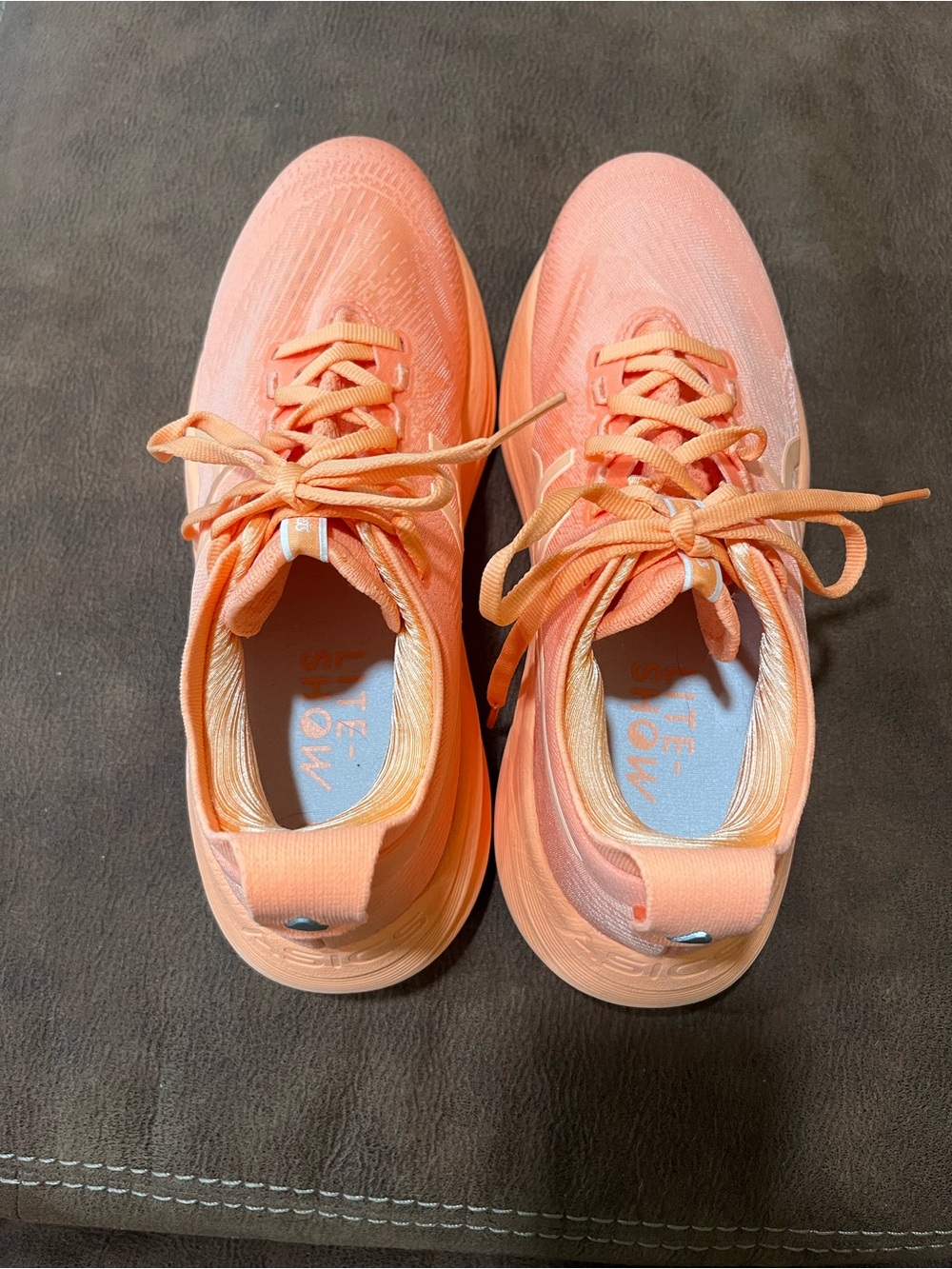 Asics Women's Coral Peach Athletic Running Shoes